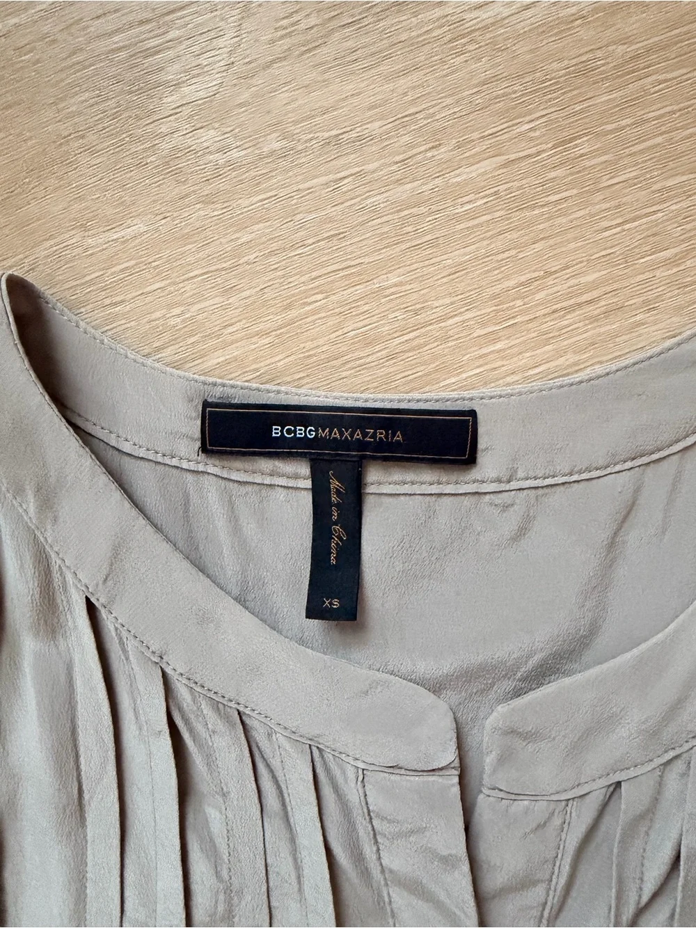 Y2K BCBGMAXAZRIA Paloma 100% Silk Pleated Romper Jumpsuit Hazelnut XS-S